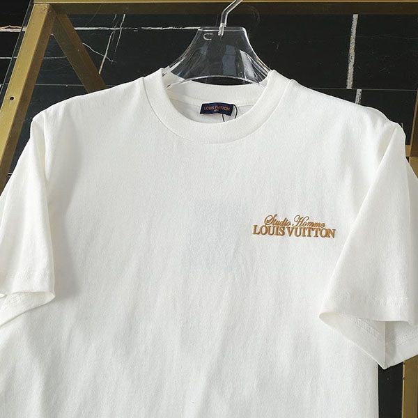 ルイヴィトン プリント Tシャツ 偽物 白 トップス vub44374最高級
