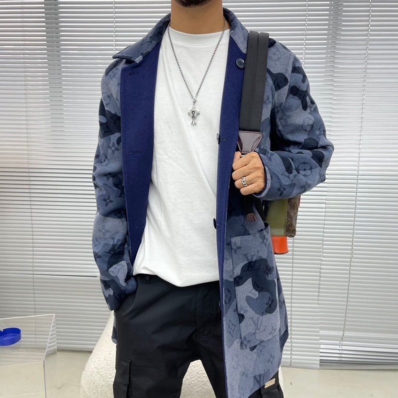 最安値挑戦ルイヴィトン コート コピー☆両面着用可能☆リバーシブル モノグラム フーデッド ラップコート vub49586通販