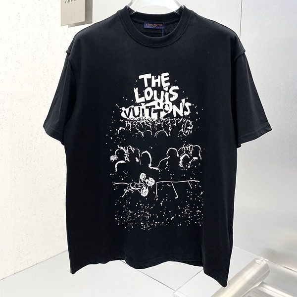 絶対欲しい！ルイヴィトン LVコンサートプリントTシャツ 偽物 vub49851