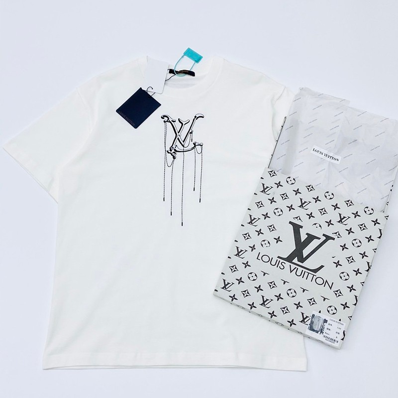 【日本未発売】​ルイヴィトン Tシャツ パロディ メンズS フローティング LV プリンテッド vub75982激安送料無料