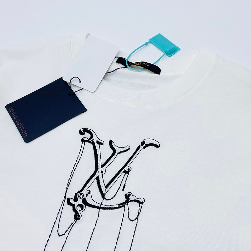 【日本未発売】​ルイヴィトン Tシャツ パロディ メンズS フローティング LV プリンテッド vub75982高い品質