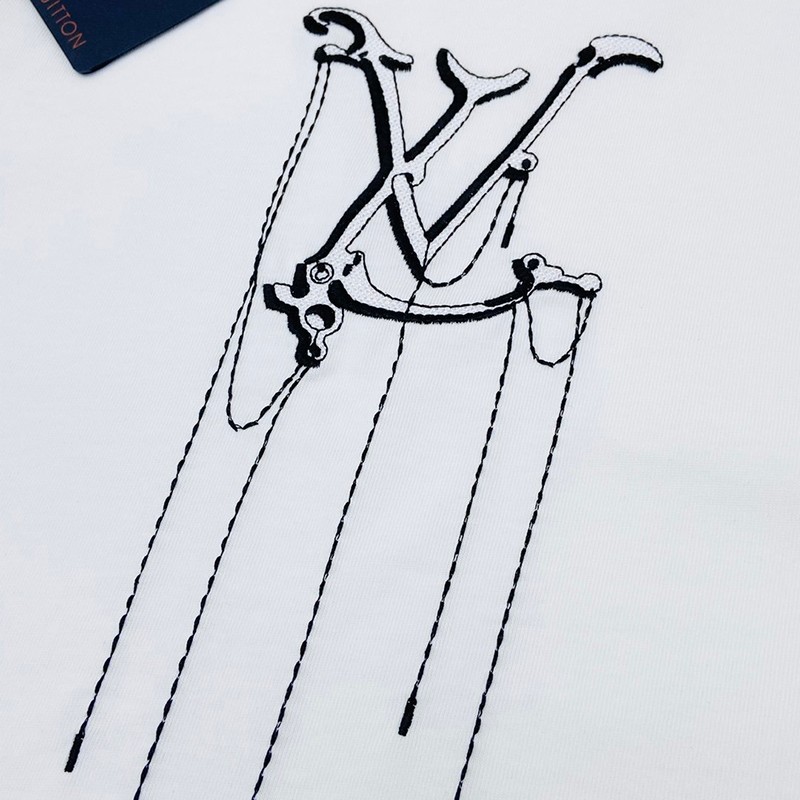 【日本未発売】​ルイヴィトン Tシャツ パロディ メンズS フローティング LV プリンテッド vub75982人気