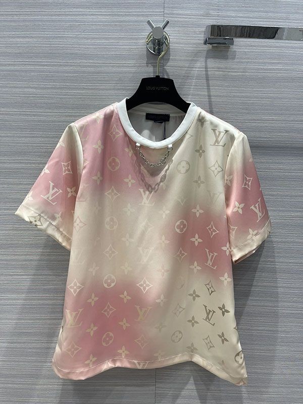 ブランドルイヴィトン グラディエントLVサークルTシャツ コピー 上下セット vud07839通販