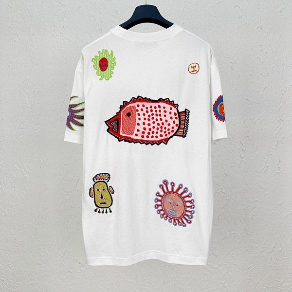 絶対欲しい！ルイヴィトン × 草間彌生 フェイスプリントTシャツ コピー 1AB85A vud27427高い品質