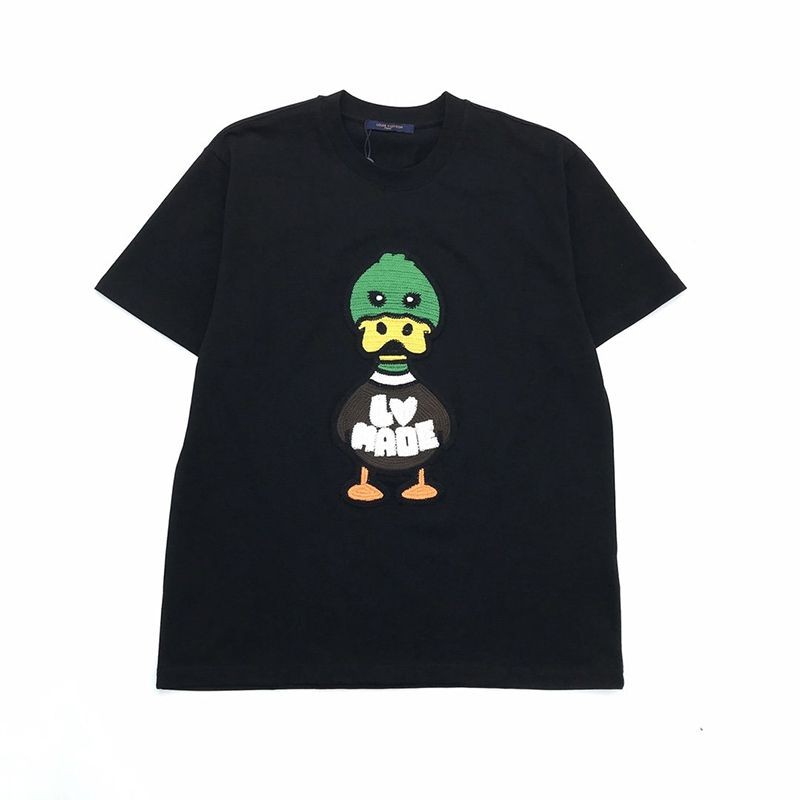 【​ルイヴィトン×NIGOコラボ】ダック クルーネック Tシャツ コピー vuf66543激安送料無料