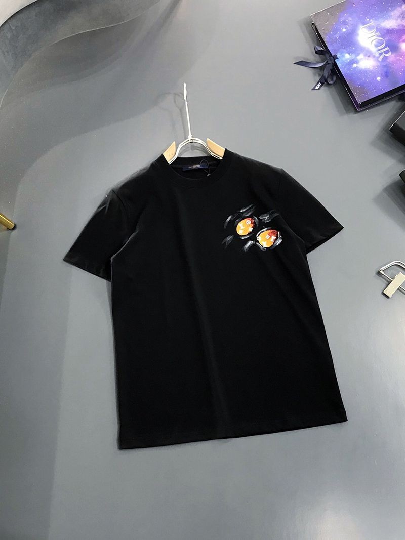 完売必至 ☆​ルイヴィトン Tシャツ パロディ ウォーターカラーモノグラム☆ロゴ vuf84021N級品