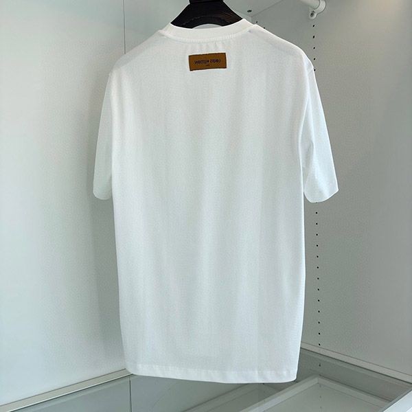 ルイヴィトン プリント コピー Tシャツ 黒 vuh91848高い品質