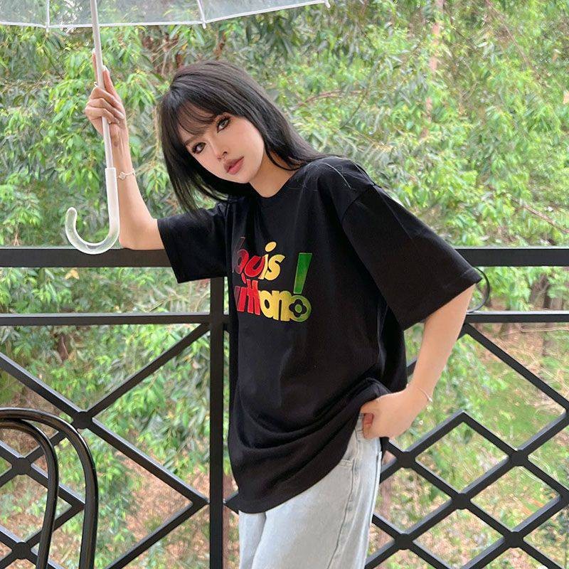 超話題!ルイヴィトン エブリデイLVクルーネック Tシャツ 偽物 vuh94108激安送料無料
