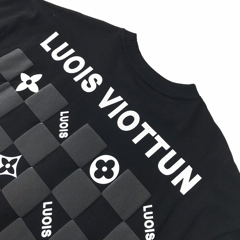 可愛いルイヴィトン エスカルプリンテッドTシャツ スーパーコピー 2色 vuj16831人気