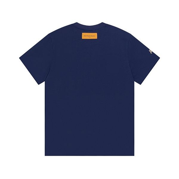 日本未入荷​ルイヴィトン◆モノグラム Tシャツ ブルー 偽物 vuj74402通販