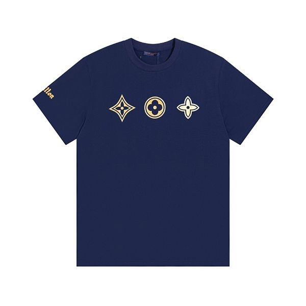 日本未入荷​ルイヴィトン◆モノグラム Tシャツ ブルー 偽物 vuj74402激安送料無料