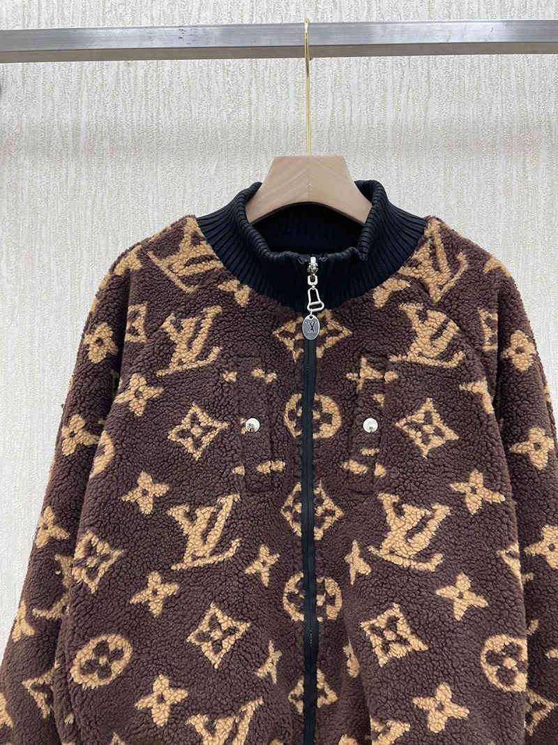 完売前に ​ルイヴィトン 偽物 ロゴリバーシブルコクーンジャケット 黒 vuk08892通販