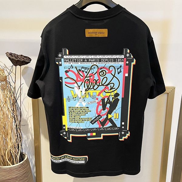 定番ルイヴィトン ジャズフライヤーズ半袖Tシャツ コピー コットン vul03525通販