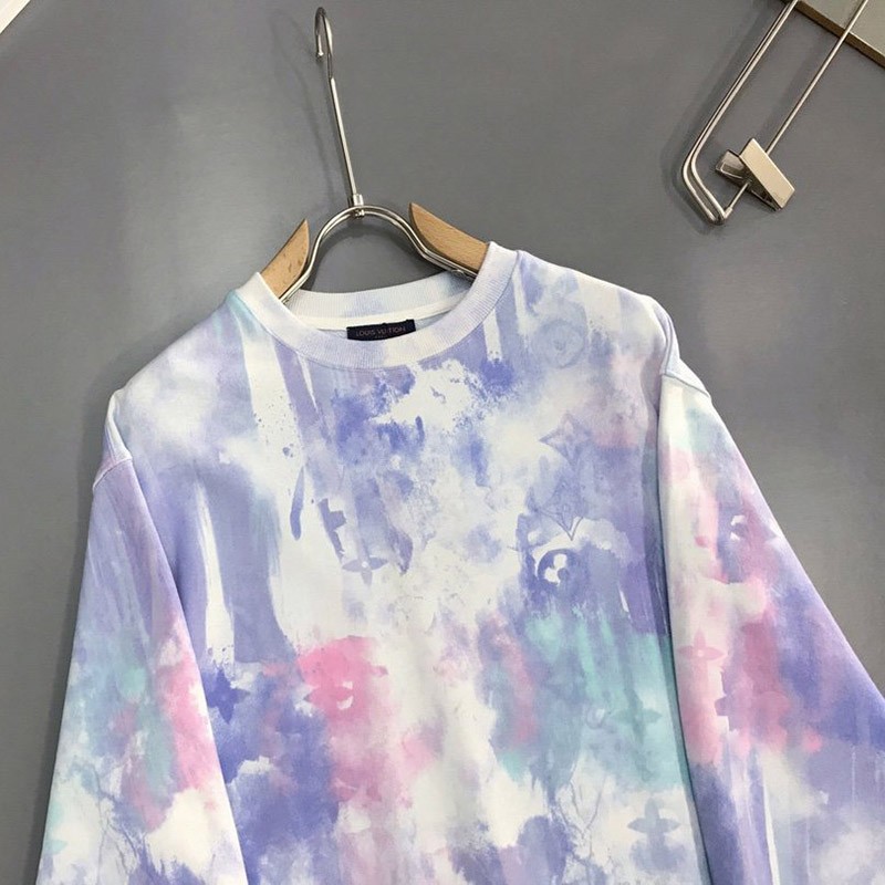 送料込 ​ルイヴィトン パーカー コピー ウォーターカラーモノグラムスエットシャツ 2色 vul04416通販