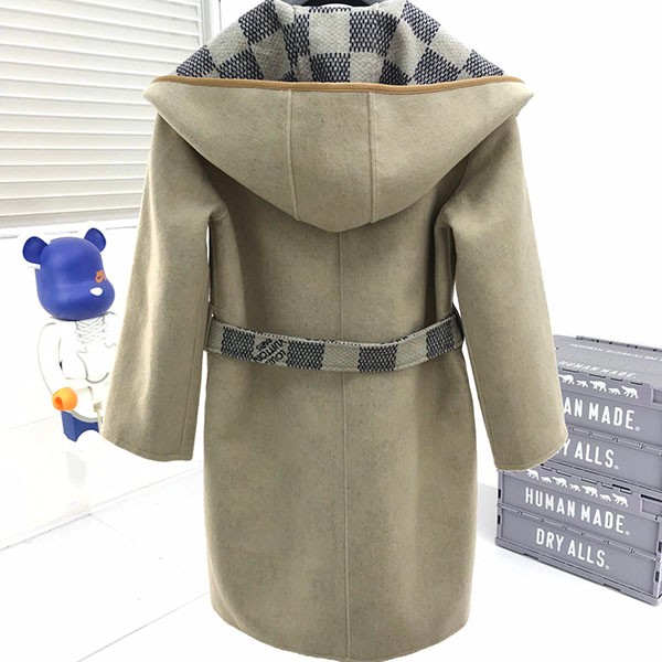 超希少！ルイヴィトン ダミエ コートウール 偽物 カシミア ホワイト vul16164通販