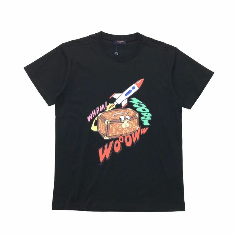 目を惹くカラー希少品★​ルイヴィトン☆ジャカードダック クルーネック Tシャツ 偽物 vul56356激安送料無料