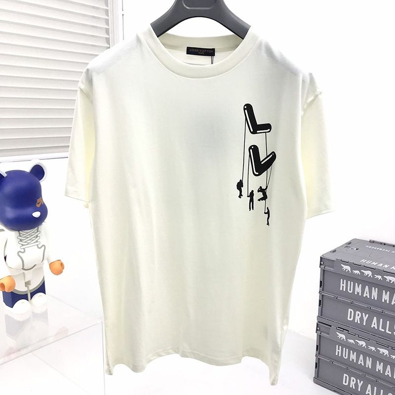 超希少！ルイヴィトン コピー Tシャツ トップス 半袖 メンズ レッド vul57718通販
