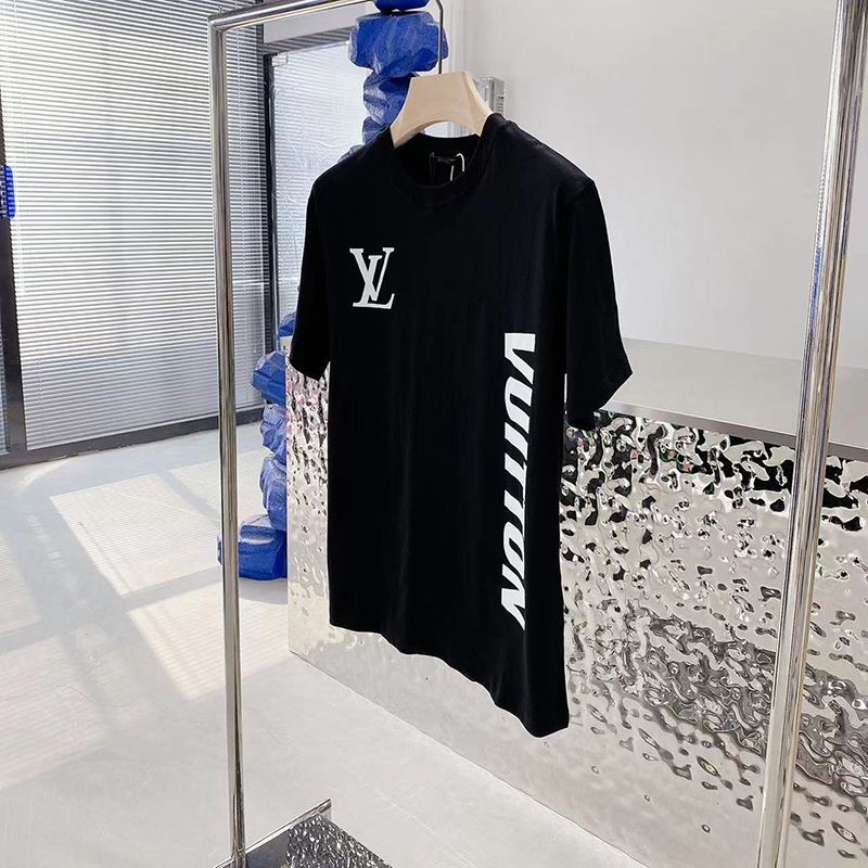 希少【​ルイヴィトン】NBAフロントアンドバックレタープリントTシャツ コピー vun57602高い品質