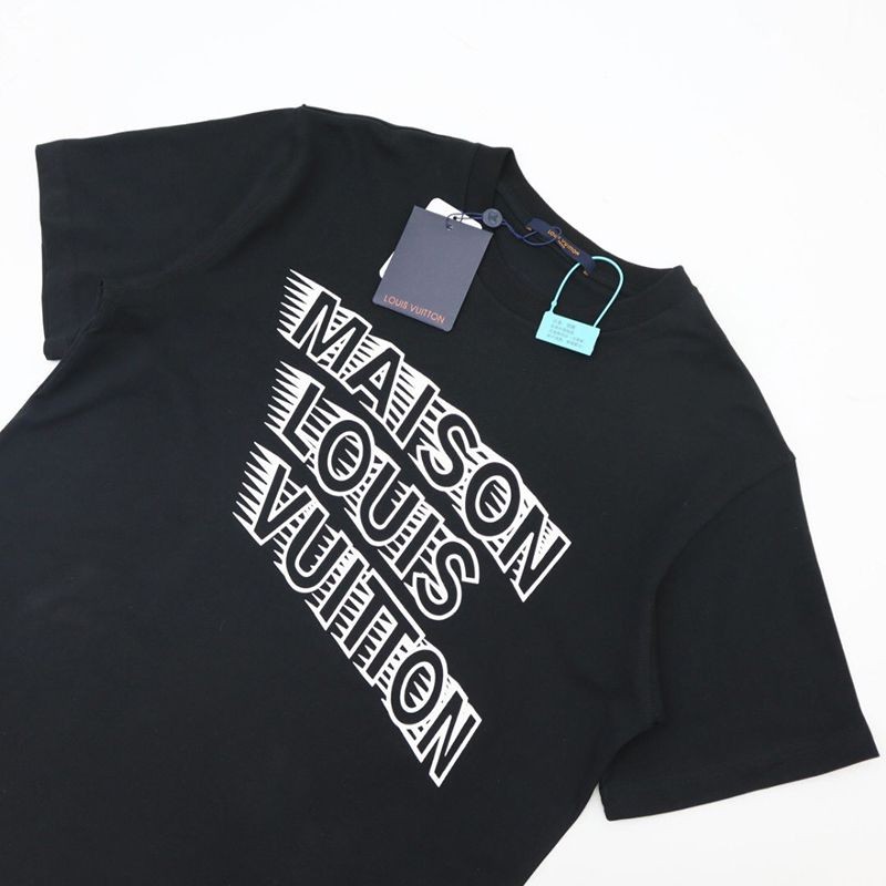 超話題! ルイヴィトン プリント クルーネック Tシャツ vun73521通販