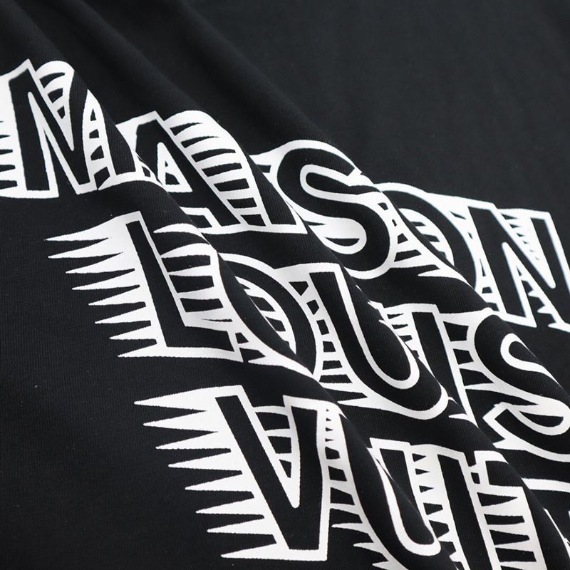 超話題! ルイヴィトン プリント クルーネック Tシャツ vun73521高い品質