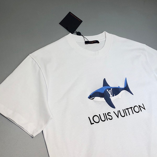 入手困難☆​ルイヴィトン Tシャツ コピー ウォーターカラーモノグラム☆ロゴ vuo17602激安送料無料