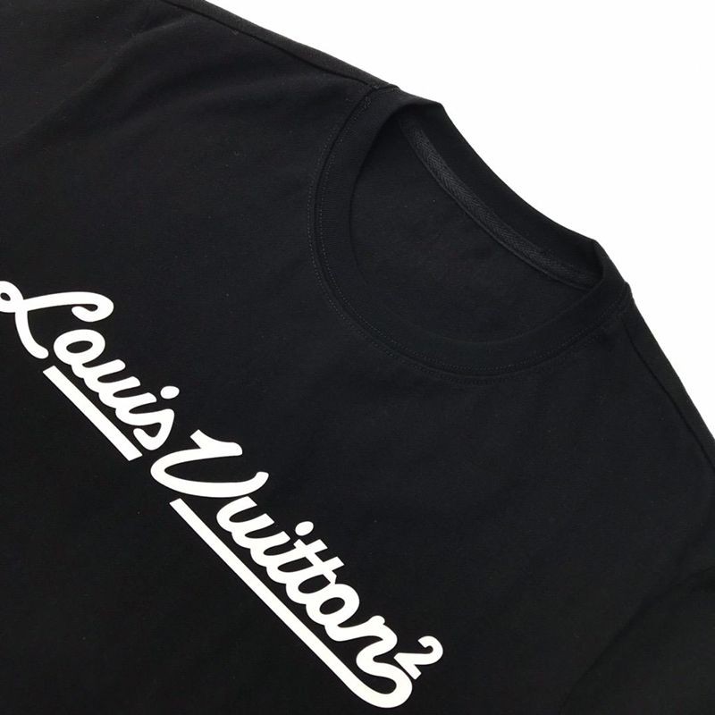 春もの新作◆​ルイヴィトン◆Tシャツ パロディ トップス 半袖 メンズ レッドブラック vuo27473激安送料無料