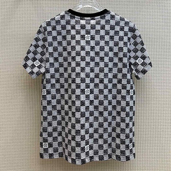 完売必至​ルイヴィトン Tシャツ パロディ Demier 半袖 ピクセル チェッカーボード vuo45783N級品