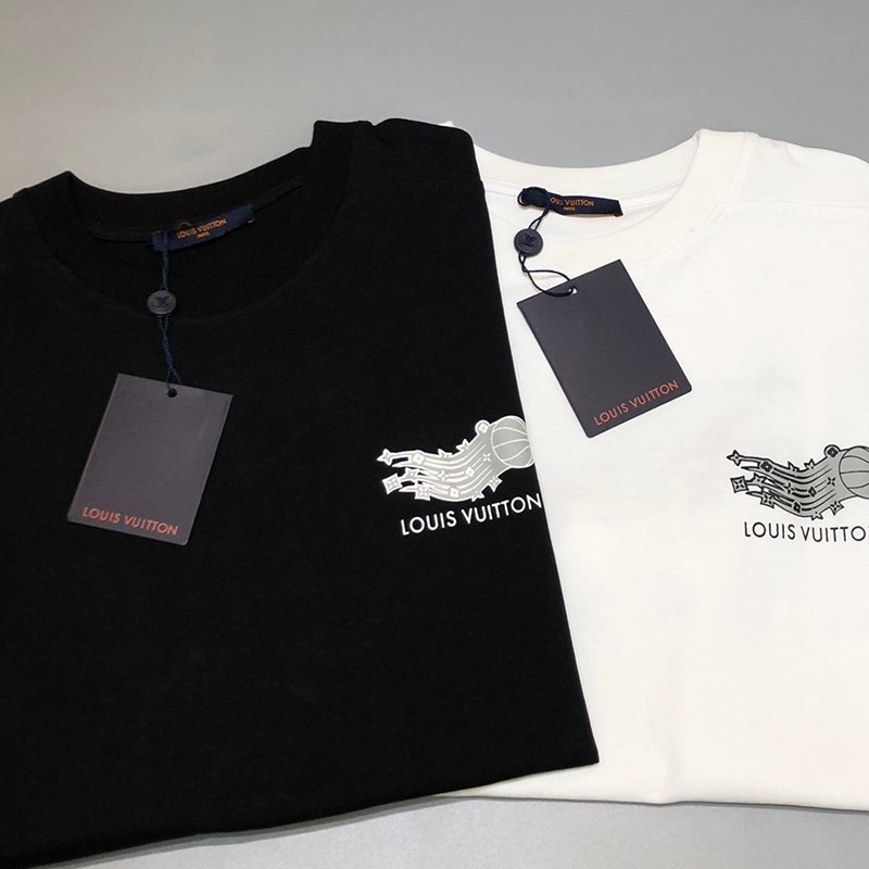 累積売上総額第１位！ルイヴィトン Tシャツ コピー 21SS フロウティングLVプリンテッド vuo75501激安送料無料