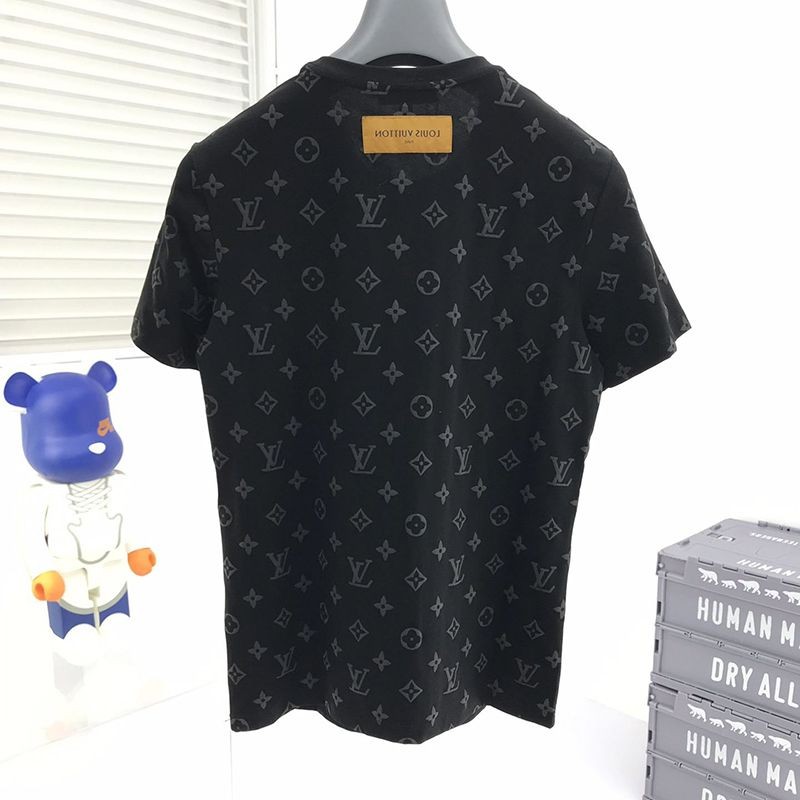 21AW新作​ルイヴィトン コントラストバックTシャツゲーム 偽物 vup36725通販