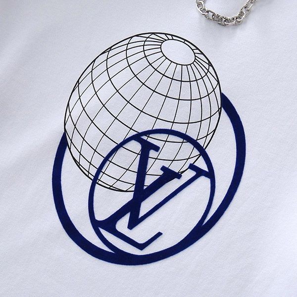 日本未入荷ルイヴィトン 偽物 LVグローブエンボス加工プリントTシャツ vuq09191最高級