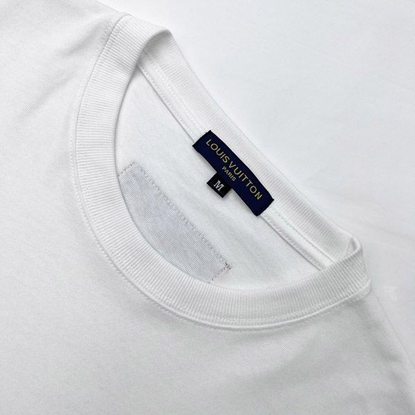すぐ届 ルイヴィトン コットンクルーネック 偽物 Tシャツ vuq12052激安送料無料