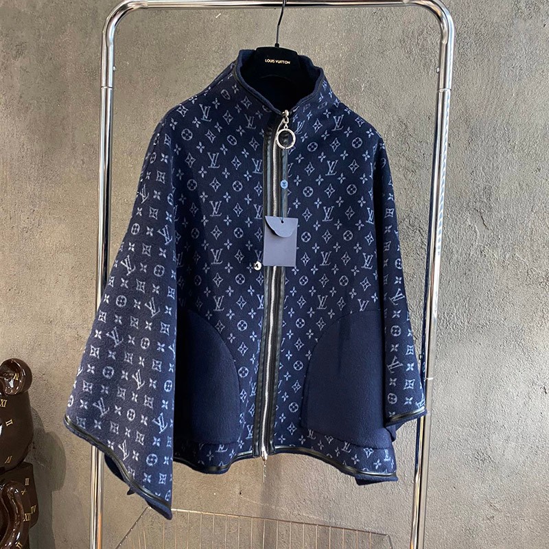 21-22AW★​ルイヴィトン コート コピー★モノグラム フーデッド ラップコート vur06533通販
