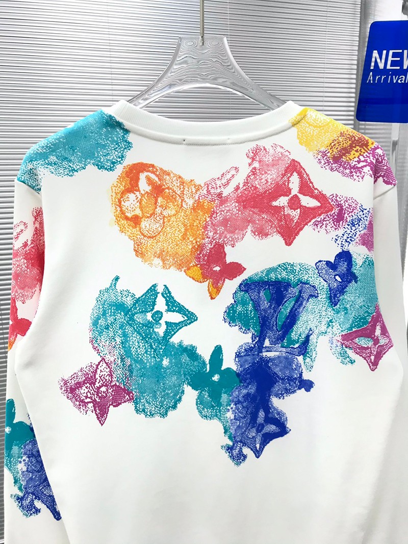 ☆芸能人愛用☆ ルイヴィトン トレーナー 偽物 シャツウォーターカラーモノグラム vur60256N級品