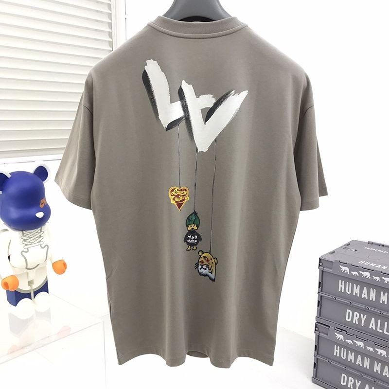 ☆超人気☆【​ルイヴィトン×NIGOコラボ】ダック クルーネック Tシャツ 偽物 vur60463通販