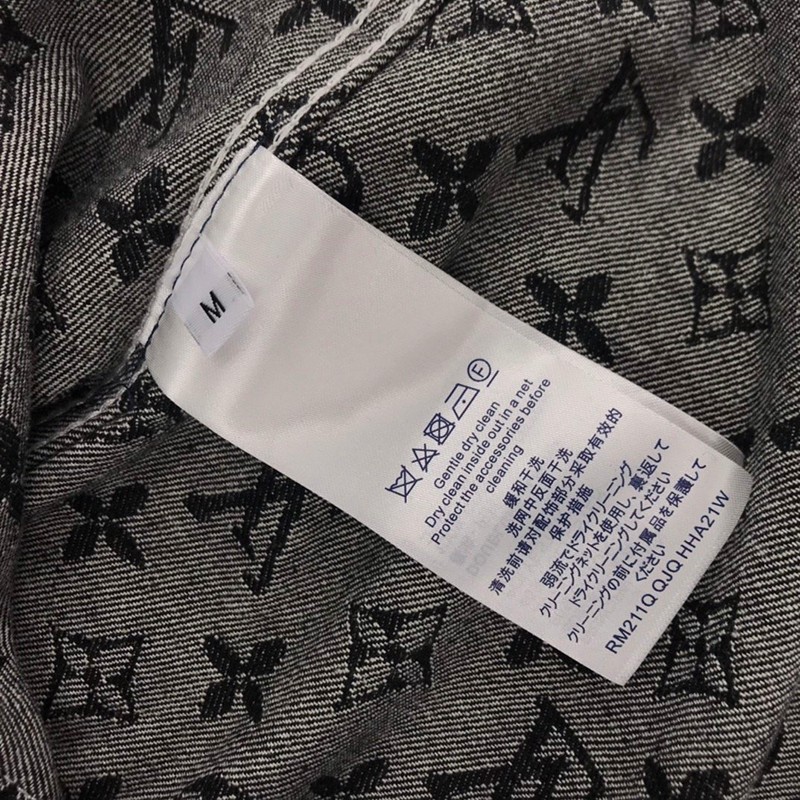 可愛いルイヴィトン ストライプ モノグラム デニムシャツ コピー vur92367N級品