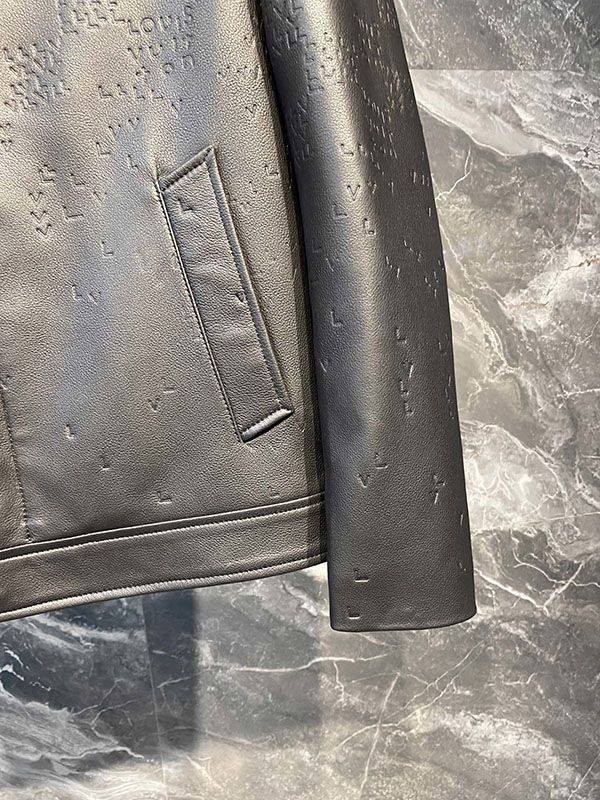 可愛い ルイヴィトン スタッズレザーボンバージャケット vut23640最高級