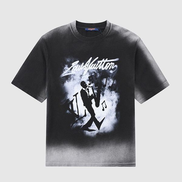 【すぐ届く】 ルイヴィトン メゾン LVクルーネック Tシャツ コピー vut37940高い品質