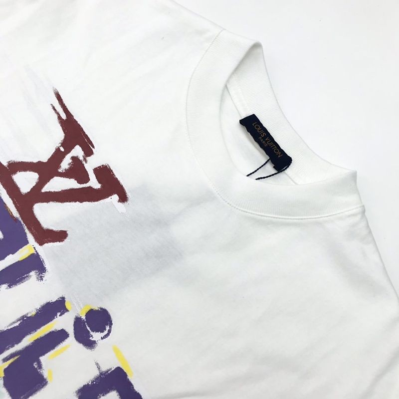 争奪戦★22SS人気​ ルイヴィトン グラフィット Tシャツ パロディ★ vut70847激安送料無料