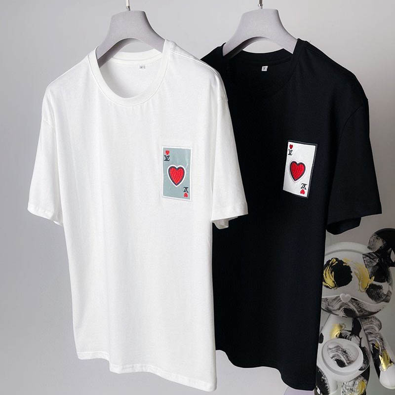完売必至☆​ルイヴィトン Tシャツ パロディ ウォーターカラーモノグラム☆ロゴ vuu11266高い品質