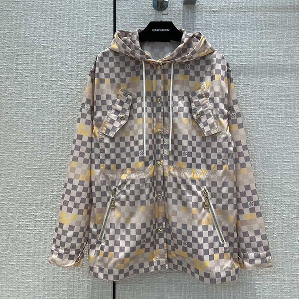 かっこ可愛い♡ ​ルイヴィトン パーカー 偽物 グレー ダミエ vuu54548激安送料無料