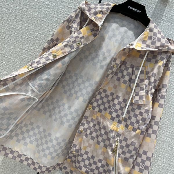 かっこ可愛い♡ ​ルイヴィトン パーカー 偽物 グレー ダミエ vuu54548高い品質
