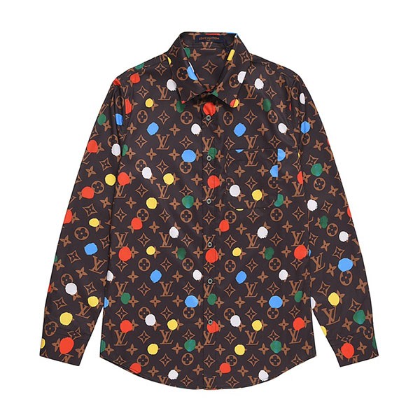 超話題!草間彌生コラボ コピー ルイヴィトン PAINTED DOTS シルクシャツ vuu66244