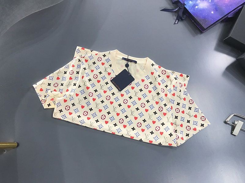 超話題!☆​ルイヴィトン Tシャツ パロディ ウォーターカラーモノグラム☆ロゴ vuw17317最高級