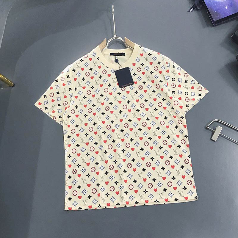 超話題!☆​ルイヴィトン Tシャツ パロディ ウォーターカラーモノグラム☆ロゴ vuw17317N級品