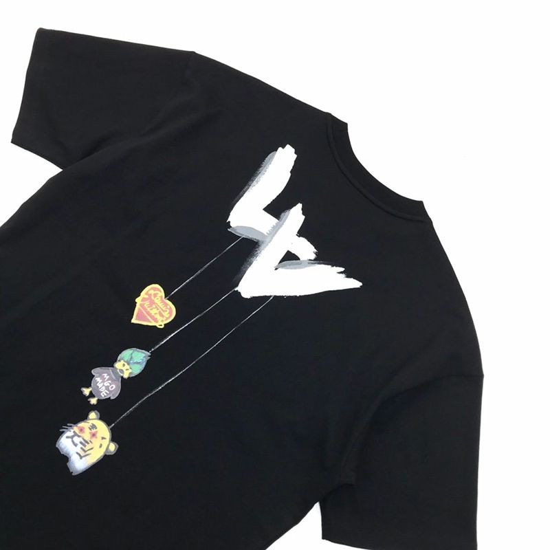 春もの新作【​ルイヴィトン×NIGOコラボ】ダック クルーネック Tシャツ スーパーコピー vuw54101人気