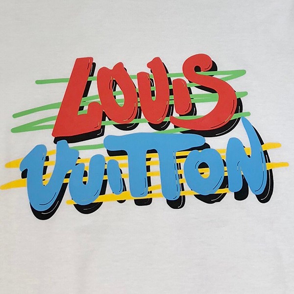 【新作☆】 ルイヴィトン Tシャツ パロディ フロウティングLVプリンテッド 2色 vuw59796人気