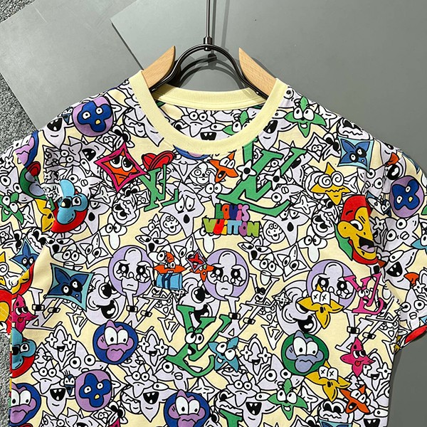 確保済み ルイヴィトン モノグラム コミック Tシャツ コピー vux69730通販