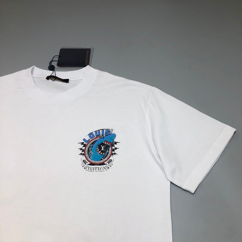 21AW新作ルイヴィトン Tシャツ コピー 21SS フロウティングLVプリンテッド vux89996高い品質