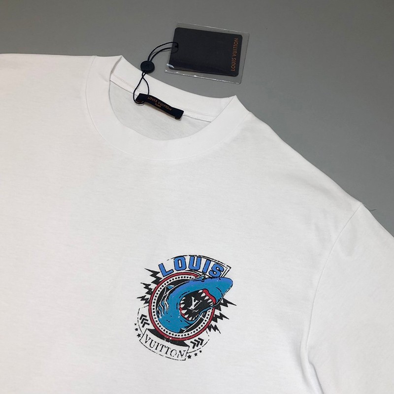 21AW新作ルイヴィトン Tシャツ コピー 21SS フロウティングLVプリンテッド vux89996N級品