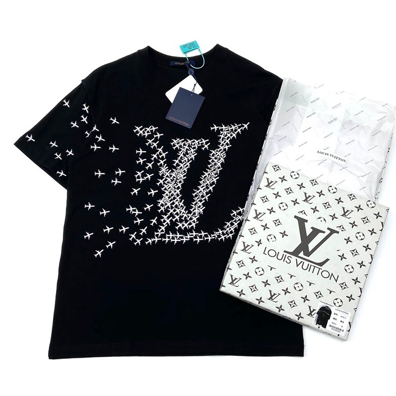 累積売上総額第１位！ルイヴィトン Tシャツ 偽物 限定 半袖 エンブロイダリー vuy37200激安送料無料